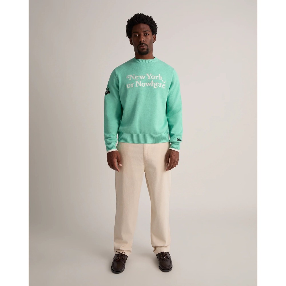 New York or Nowhere X WNBA Liberty Motto Sweater in Seafoam Green, Adult Medium - Picture 15 of 16